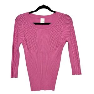 Madeline Y2K Ribbed Knit Top Womens US 4 Coquette Vibes Femininecore Romantic